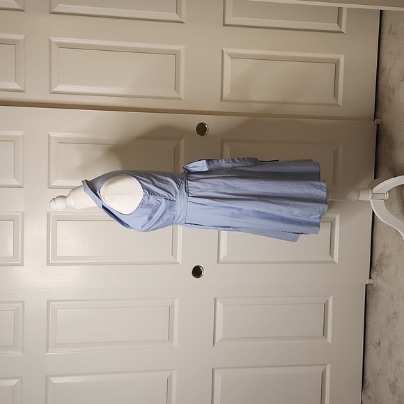 JustFab Women's Sky Blue Wrap Halter Dress Size XS - Picture 8 of 13